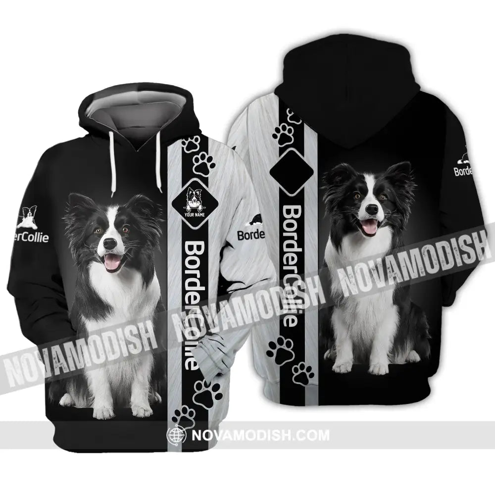 Custom Unisex Shirt Border Collie T-Shirt For Pet Lovers Hoodie / S