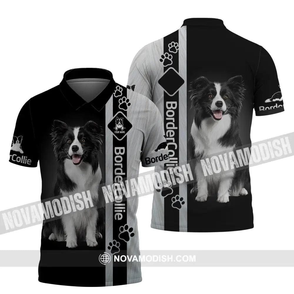 Custom Unisex Shirt Border Collie T-Shirt For Pet Lovers Polo / S