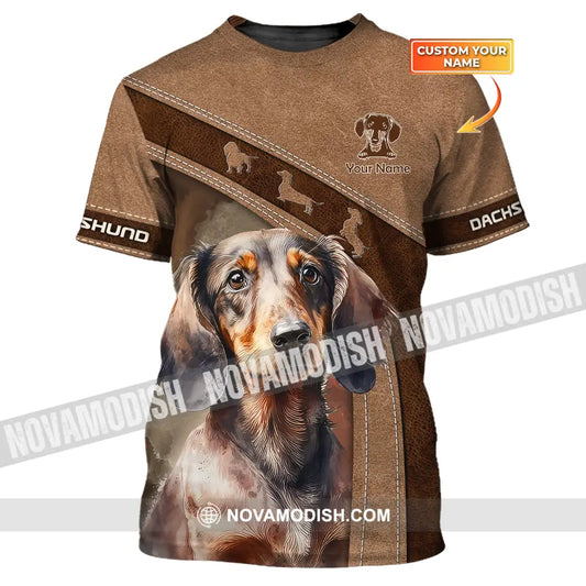 Custom Unisex Shirt Dachshund T-Shirt For Dog Lovers