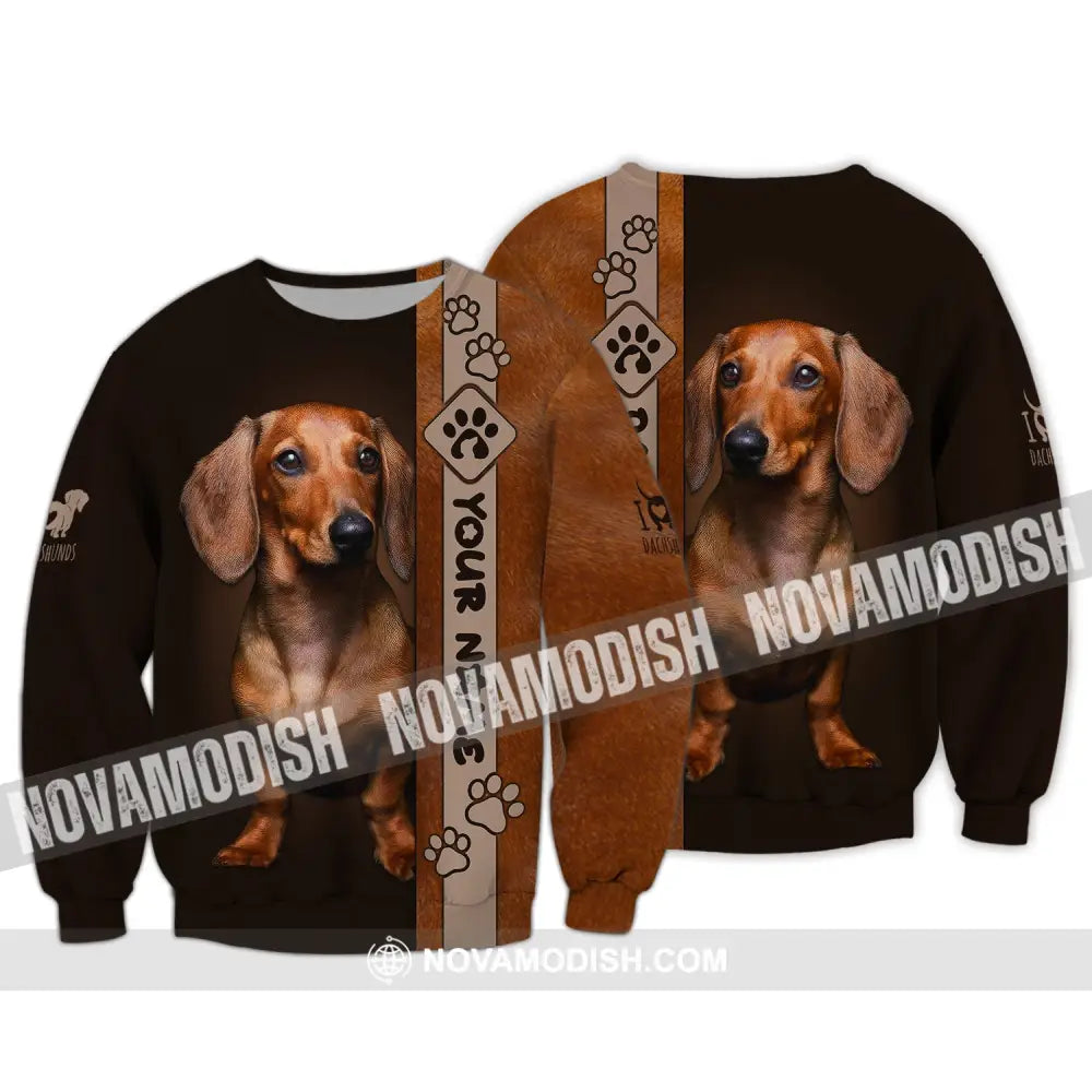 Custom Unisex Shirt Dachshund T-Shirt For Pet Lovers