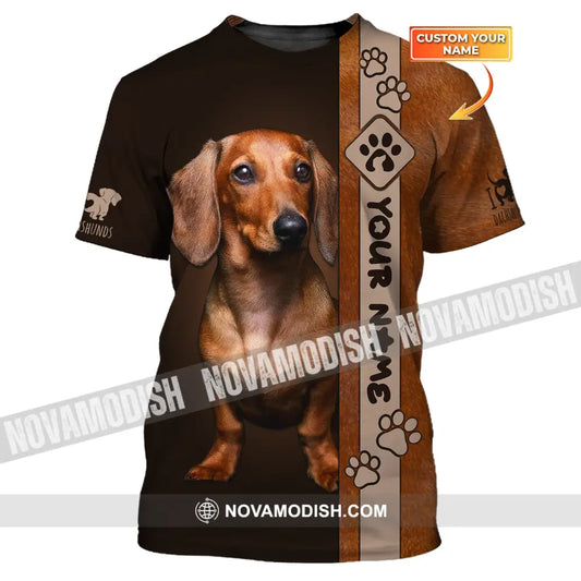 Custom Unisex Shirt Dachshund T-Shirt For Pet Lovers