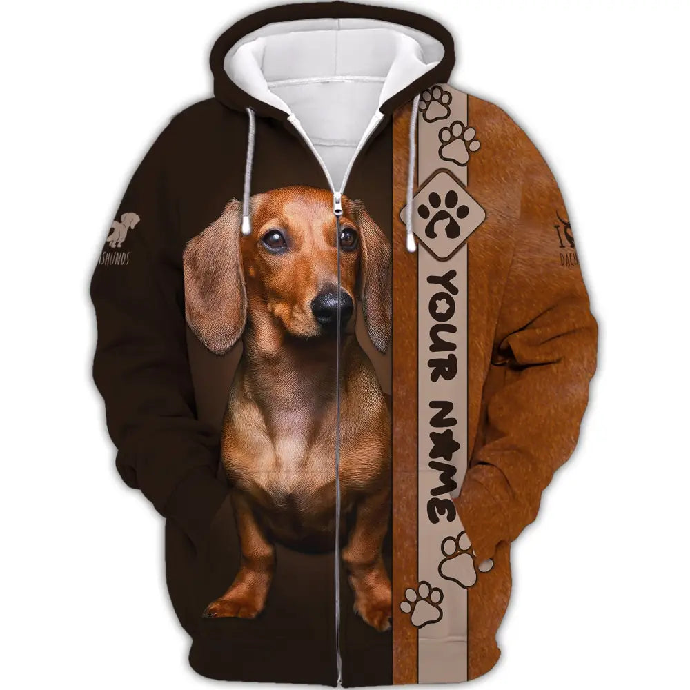 Custom Unisex Shirt Dachshund T-Shirt For Pet Lovers