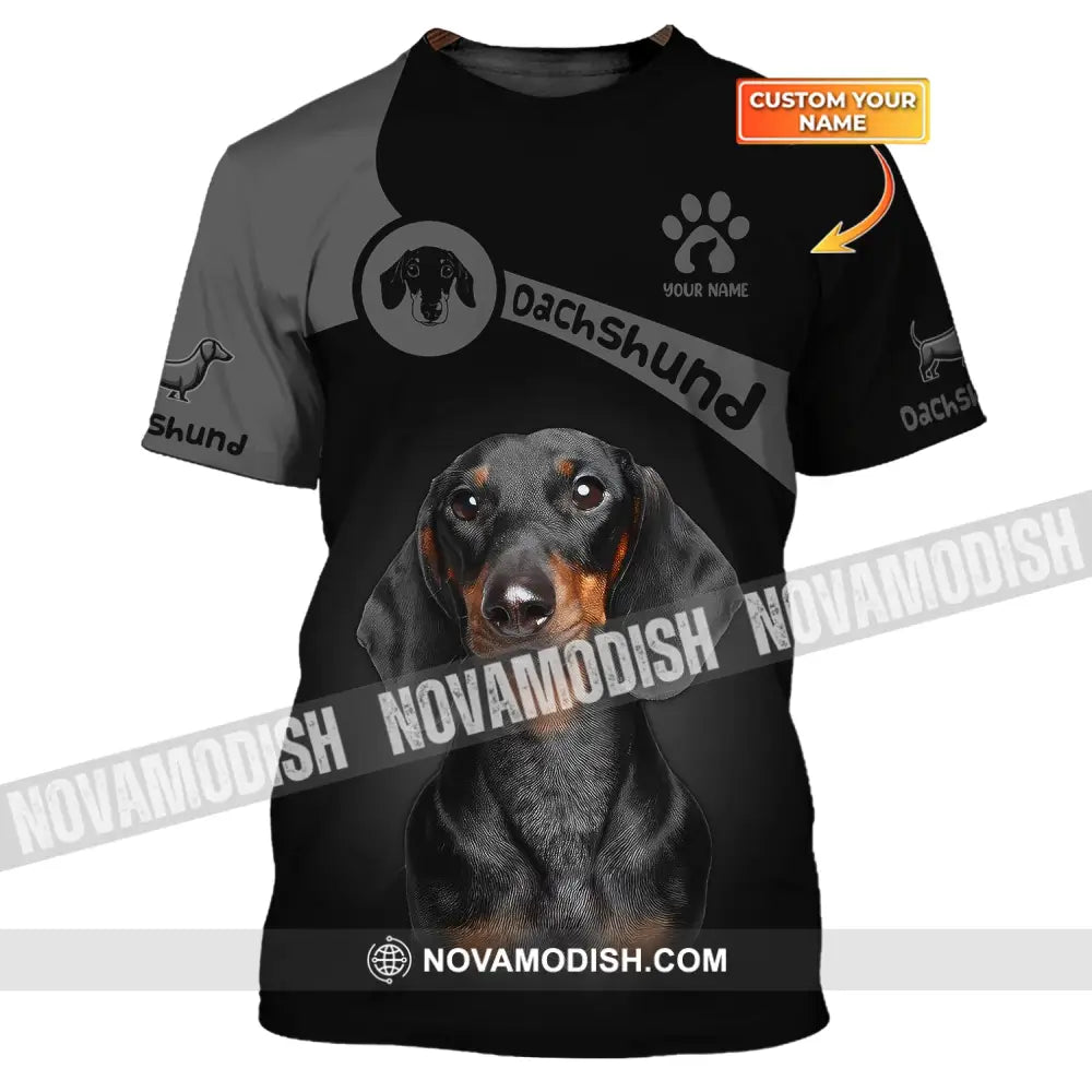 Custom Unisex Shirt Dachshund T-Shirt For Pet Lovers / S