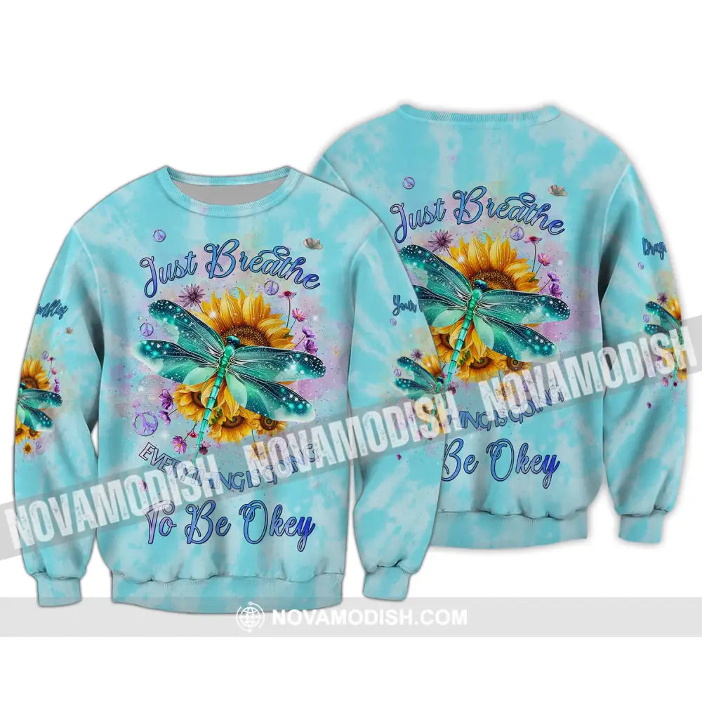 Custom Unisex Shirt Dragonflies Love And Peace In Loving Memory Apparel Long Sleeve / S T-Shirt