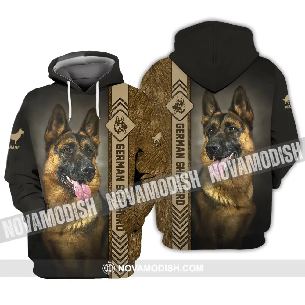 Custom Unisex Shirt German Shepherd T-Shirt For Pet Lovers Hoodie / S