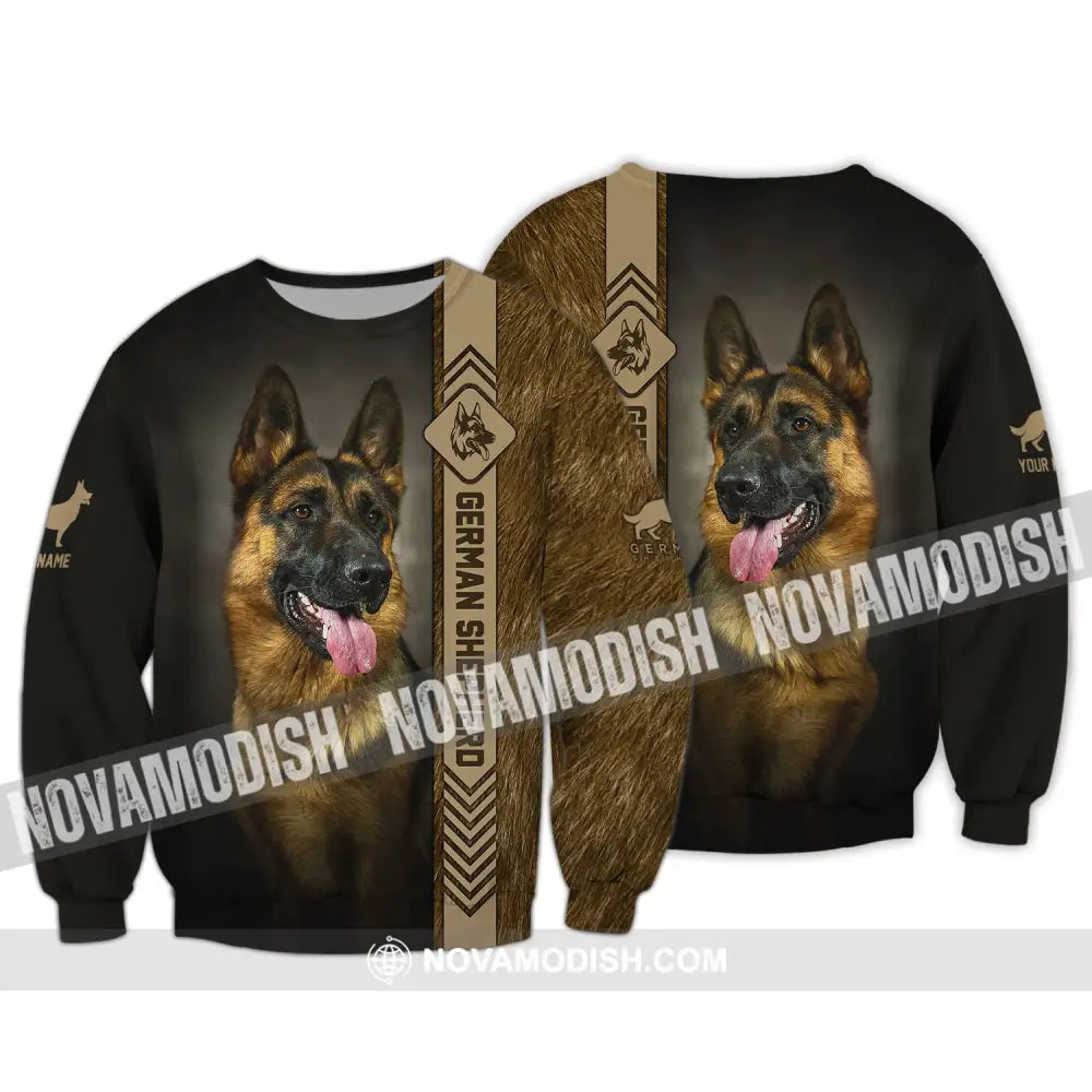 Custom Unisex Shirt German Shepherd T-Shirt For Pet Lovers Long Sleeve / S