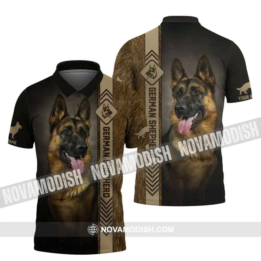 Custom Unisex Shirt German Shepherd T-Shirt For Pet Lovers Polo / S