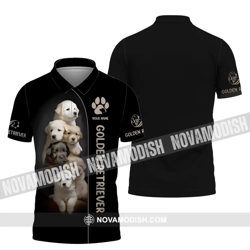 Custom Unisex Shirt Golden Retriever T-Shirt For Pet Lovers Polo / S