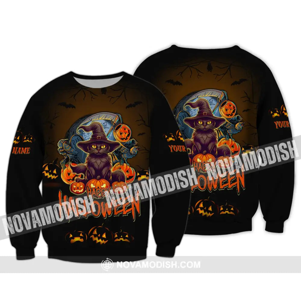 Custom Unisex Shirt Halloween T-Shirt Hoodie For Long Sleeve / S