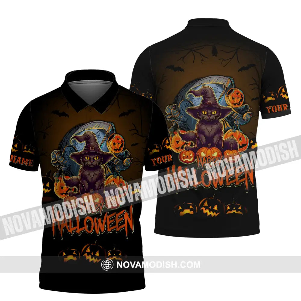 Custom Unisex Shirt Halloween T-Shirt Hoodie For Polo / S