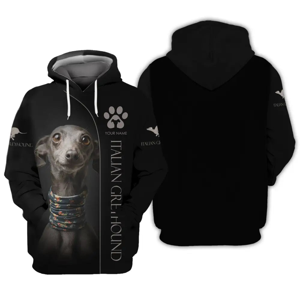 Custom Unisex Shirt Italian Greyhound T-Shirt For Pet Lovers Hoodie / S