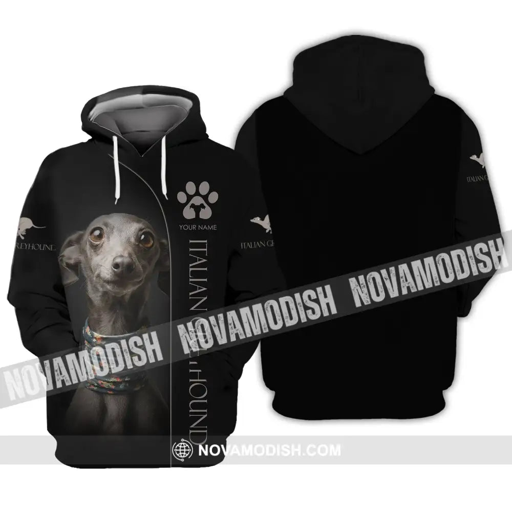 Custom Unisex Shirt Italian Greyhound T-Shirt For Pet Lovers Hoodie / S