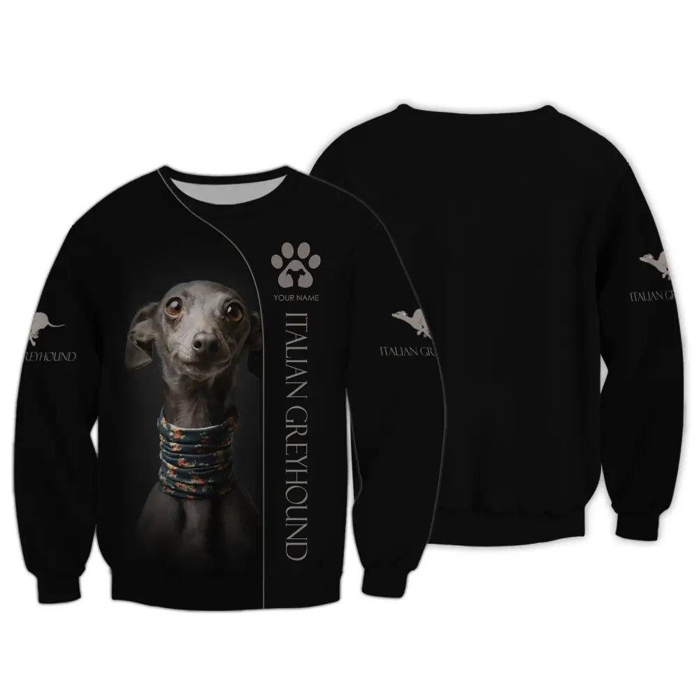 Custom Unisex Shirt Italian Greyhound T-Shirt For Pet Lovers Long Sleeve / S