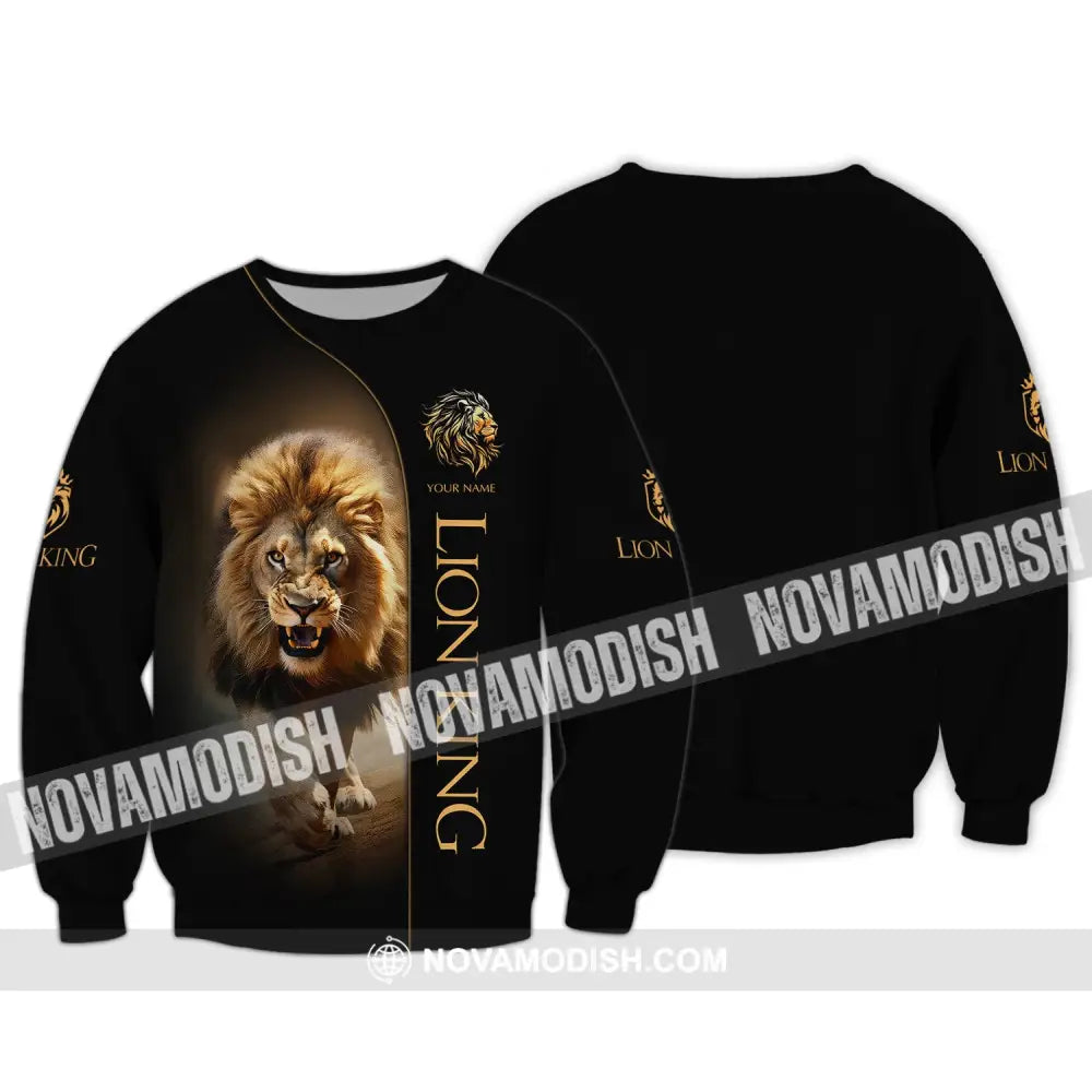 Custom Unisex Shirt Lion King T-Shirt For Lovers Long Sleeve / S