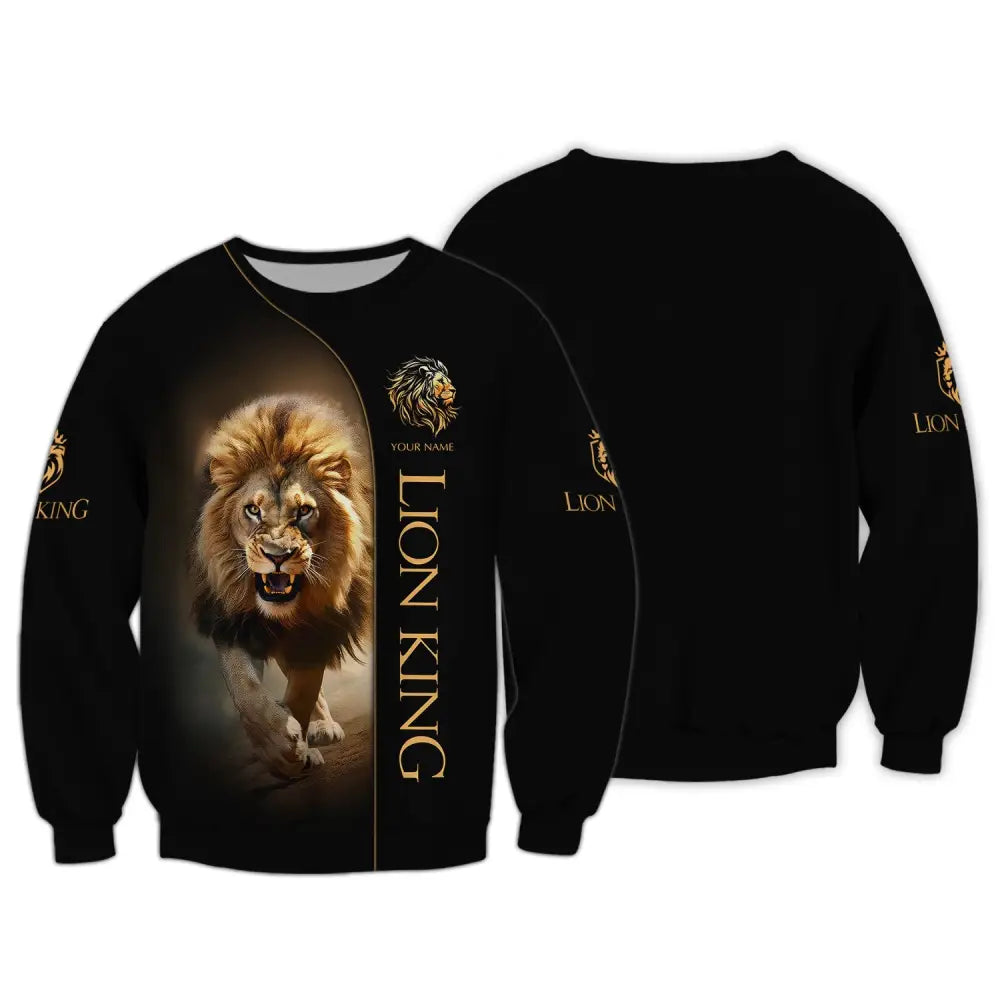 Custom Unisex Shirt Lion King T-Shirt For Lovers Long Sleeve / S