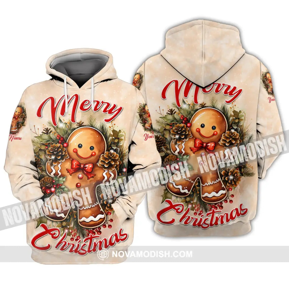 Custom Unisex Shirt Merry Christmas Ginger Hoodie For / S T-Shirt