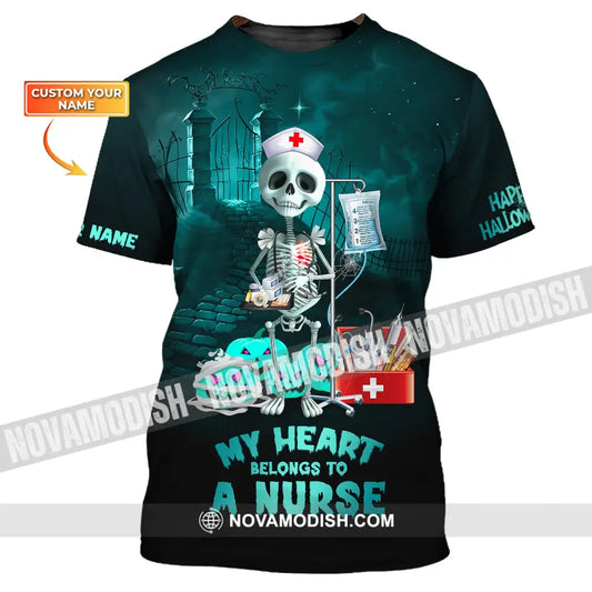 Custom Unisex Shirt Nurse Halloween T-Shirt Hoodie For / S