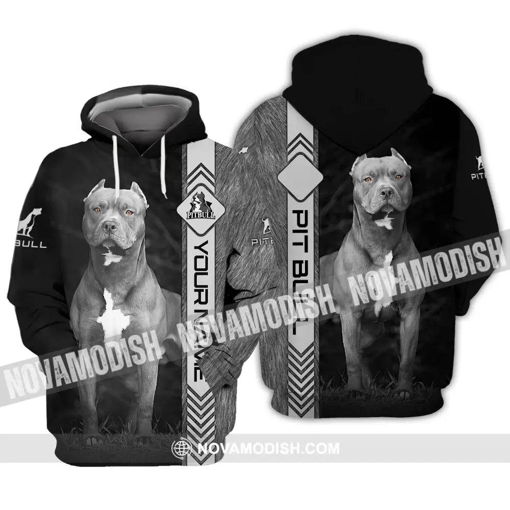 Custom Unisex Shirt Pit Bull T-Shirt For Pet Lovers Hoodie / S