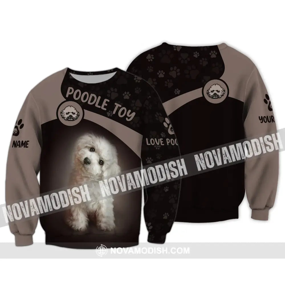 Custom Unisex Shirt Poodle Toy T-Shirt For Pet Lovers Long Sleeve / S