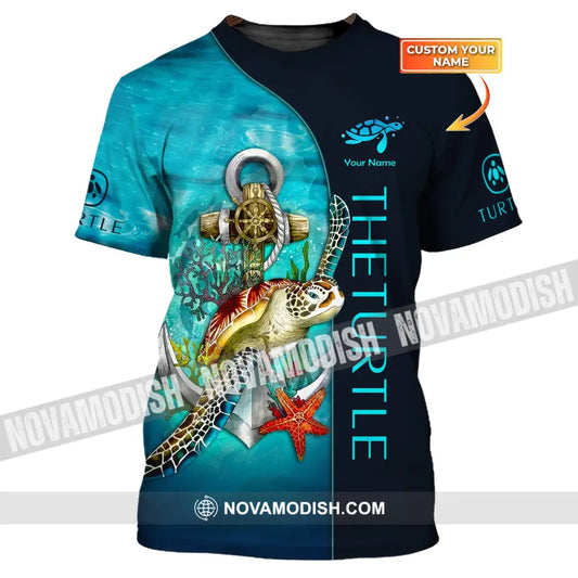 Custom Unisex Shirt Turtle Sea Animal T-Shirt For Lover / S