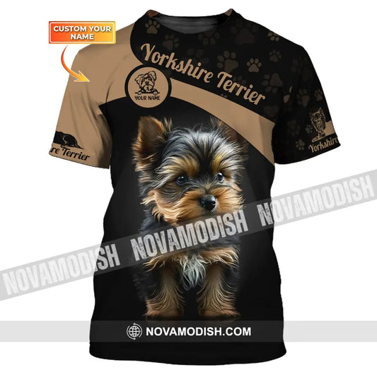 Custom Unisex Shirt Yorkshire Terrier T-Shirt For Pet Lovers