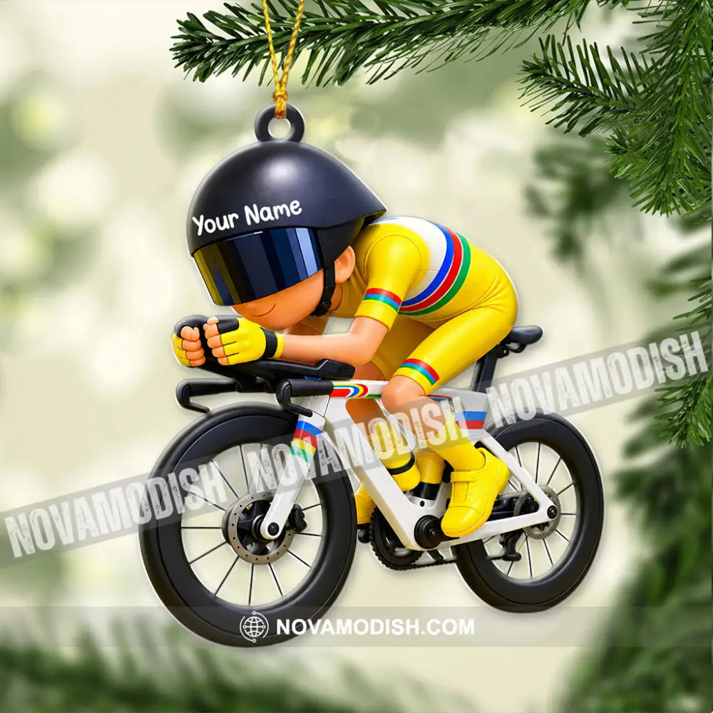Cycling Home Decor Christmas Ornament Personalized Ornament - Ornament
