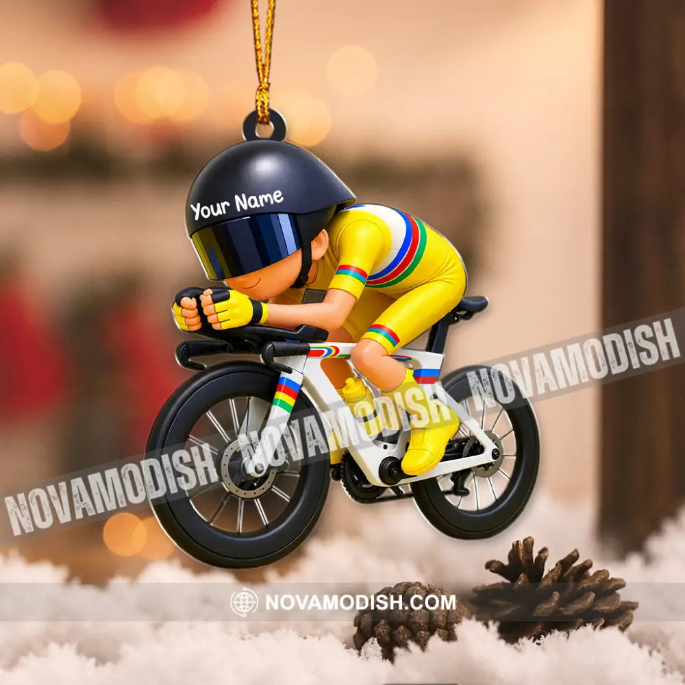 Cycling Home Decor Christmas Ornament Personalized Ornament - Ornament