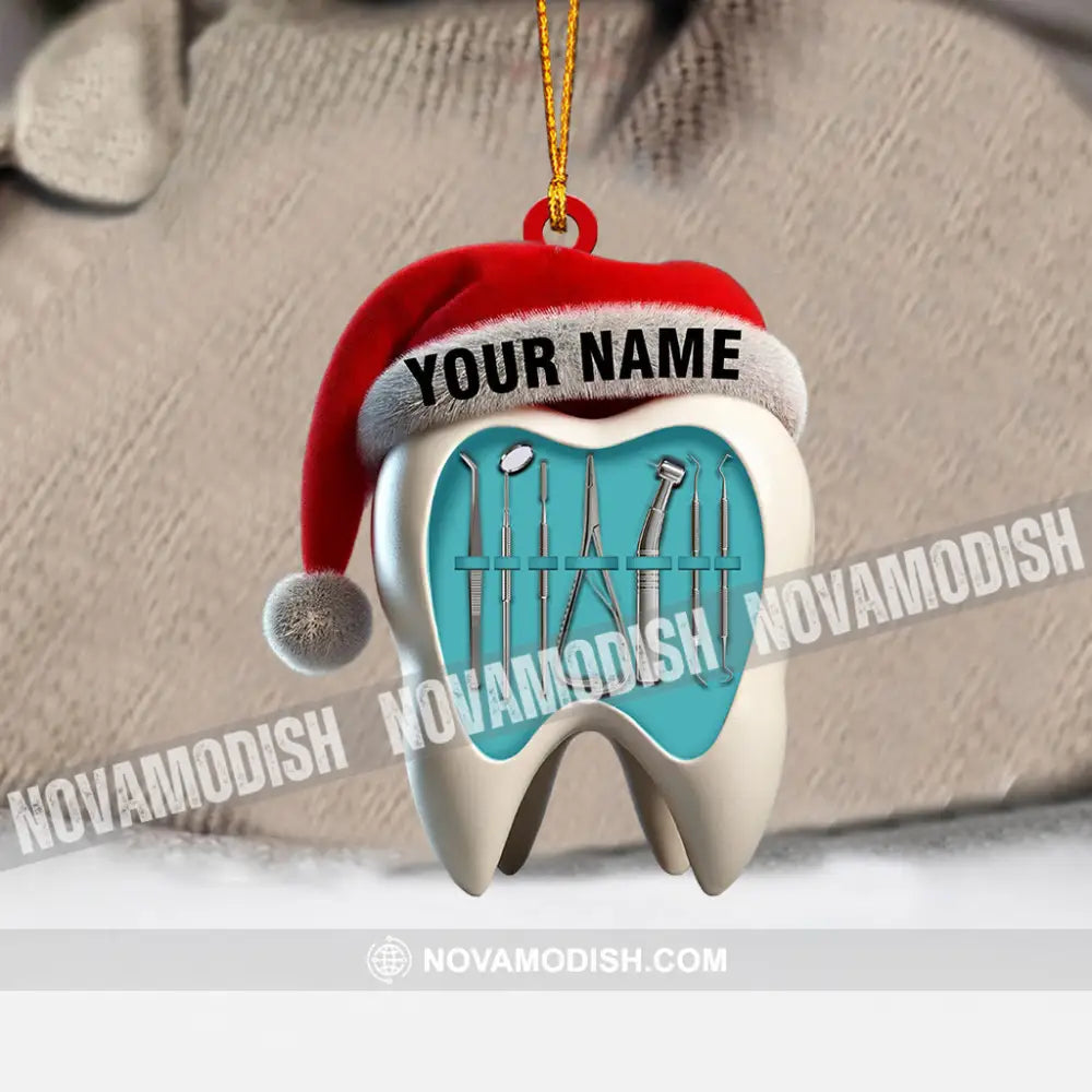 Dentist Christmas Home Decor Ornament Personalized