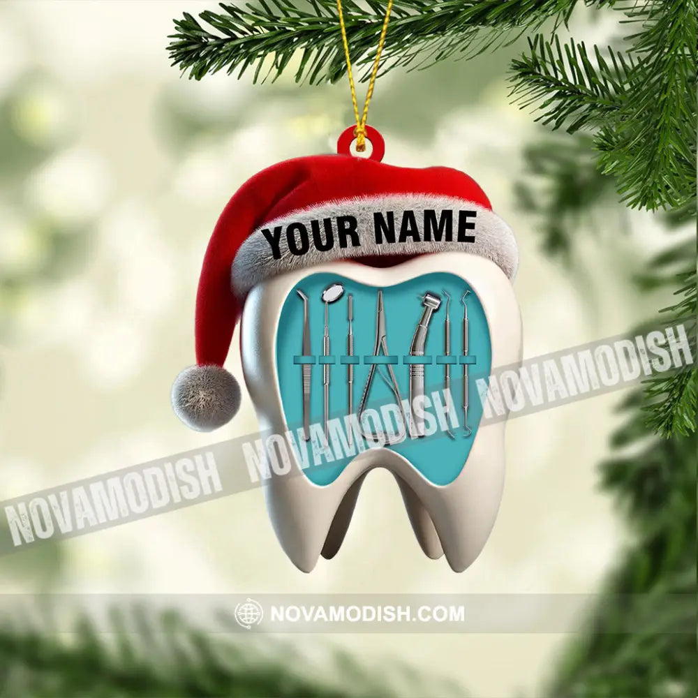 Dentist Christmas Home Decor Ornament Personalized