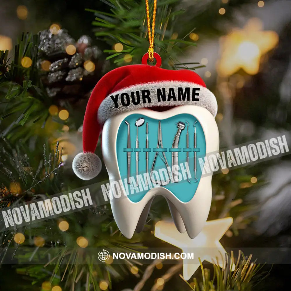 Dentist Christmas Home Decor Ornament Personalized