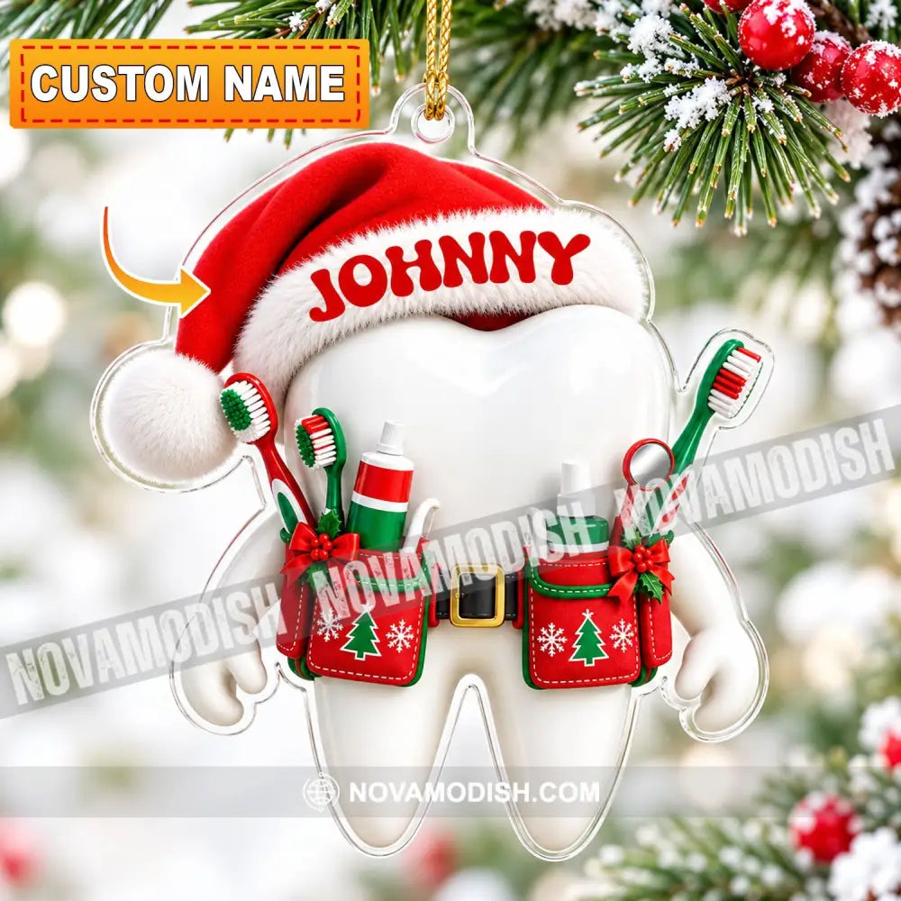 Dentist Home Decor Christmas Ornament Personalized Ornament - 3.54’’ / 1 Ornament - Ornament