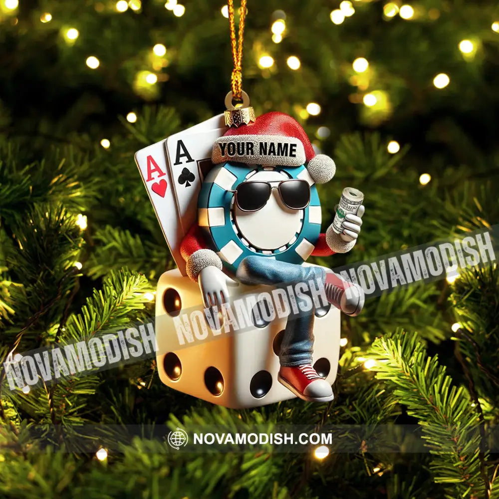 Dice Home Decor Christmas Ornament Personalized