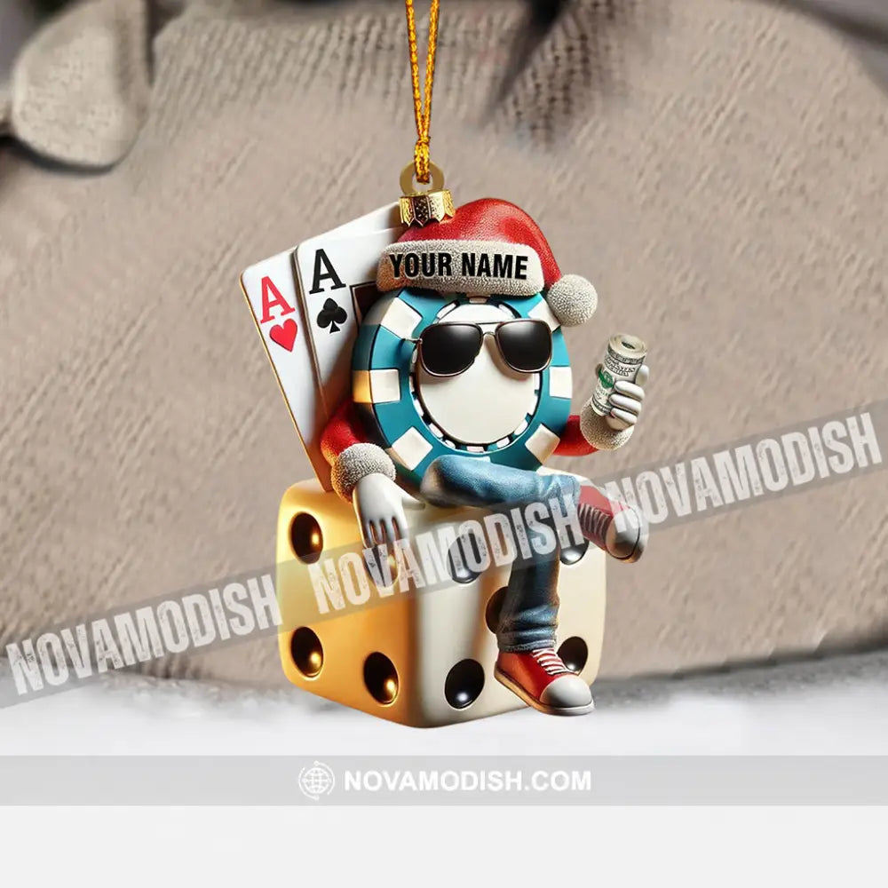 Dice Home Decor Christmas Ornament Personalized