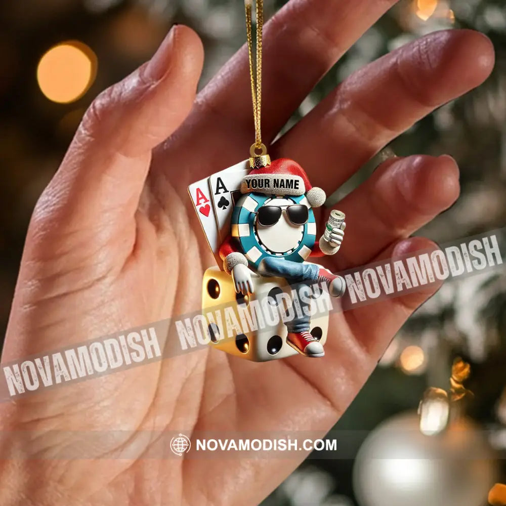 Dice Home Decor Christmas Ornament Personalized