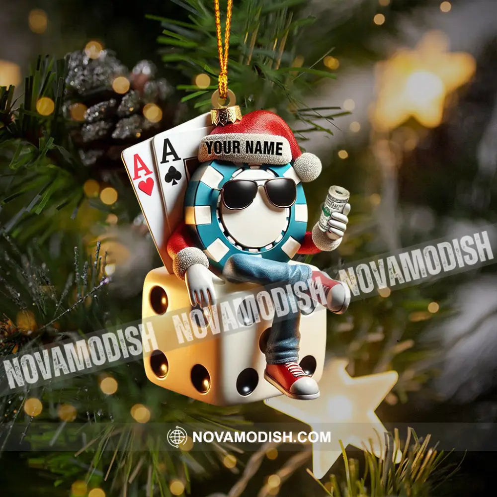 Dice Home Decor Christmas Ornament Personalized