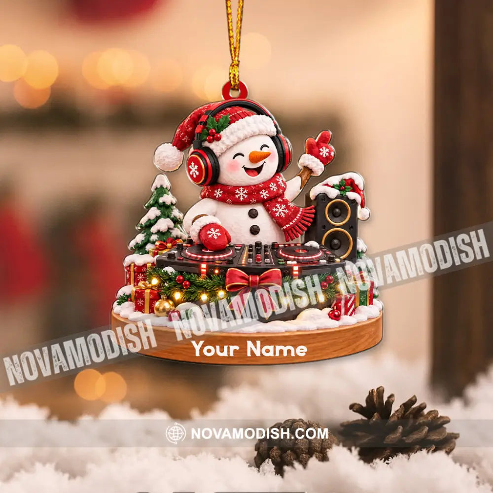 Disc Jockey Home Decor Christmas Ornament Personalized Ornament - Ornament