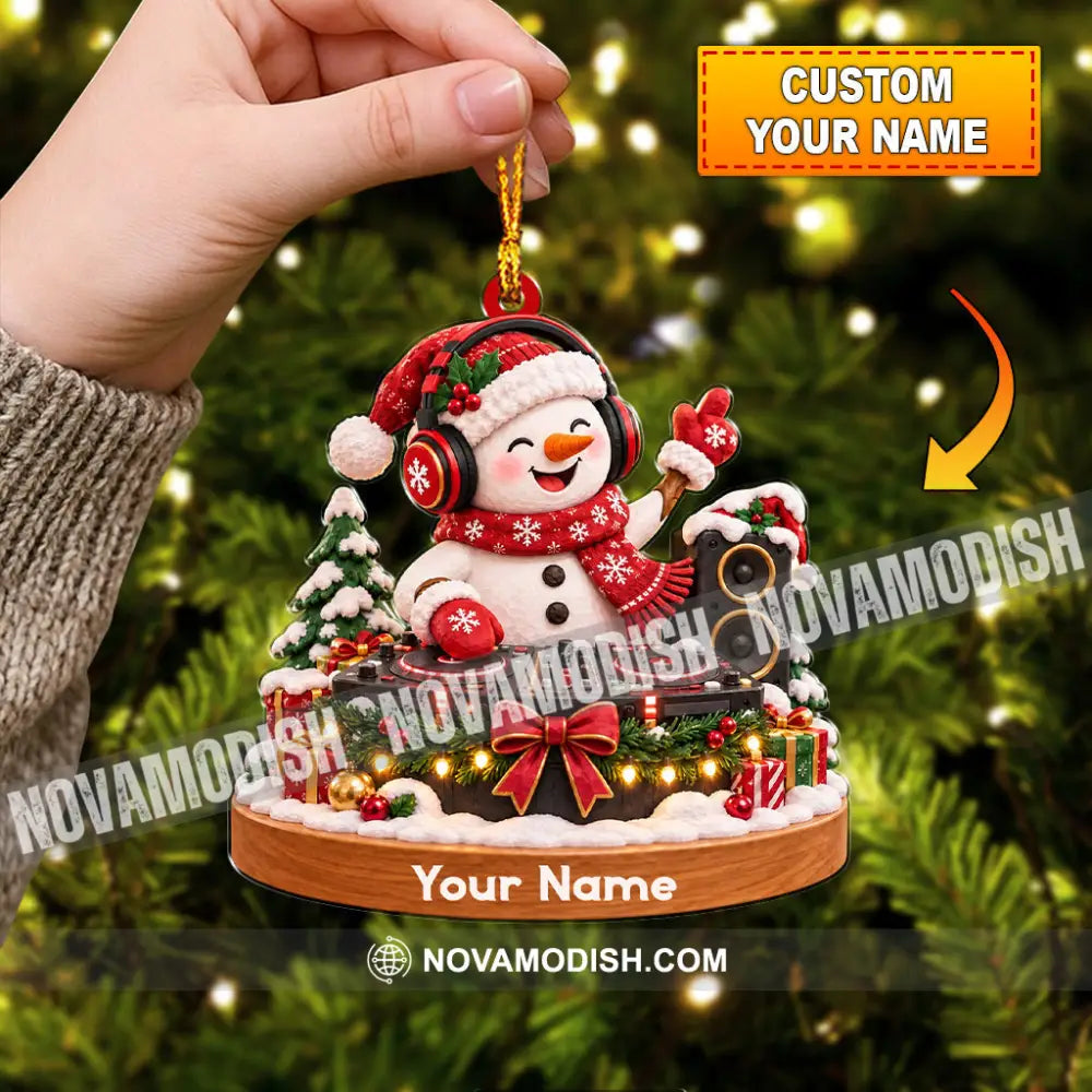 Disc Jockey Home Decor Christmas Ornament Personalized Ornament - Ornament