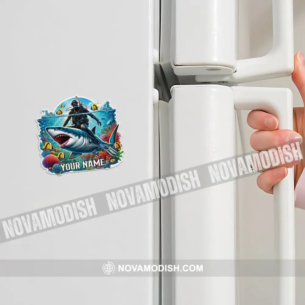 Diving Fridge Magnet - Personalized