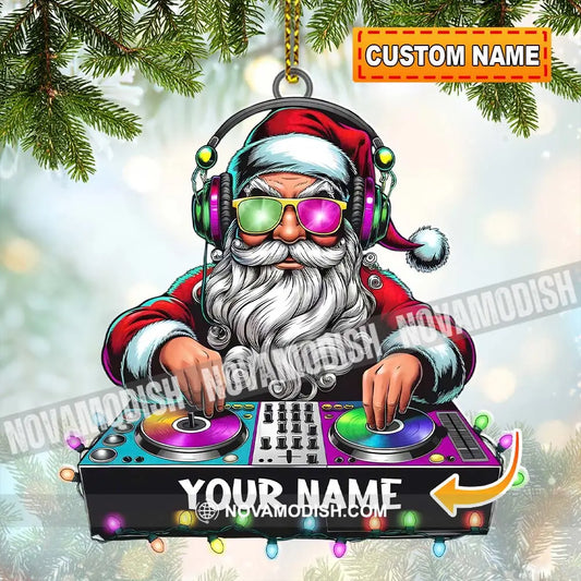 Dj Santa Ornament Personalized 3.54’’ / 1