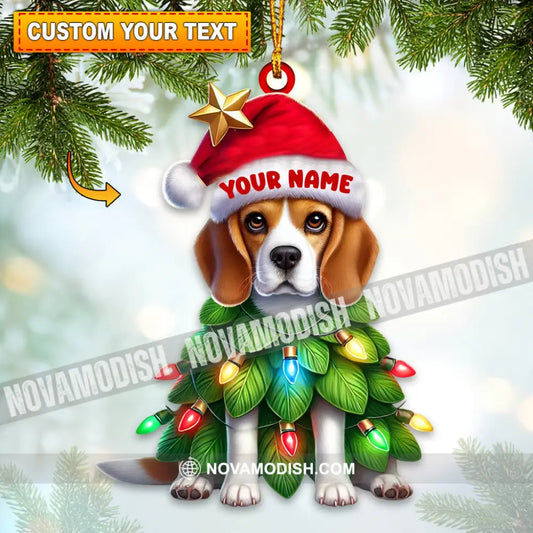 Dog Christmas Home Decor Ornament Personalized 3.54’’ / 1