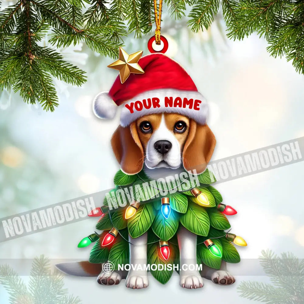 Dog Christmas Home Decor Ornament Personalized