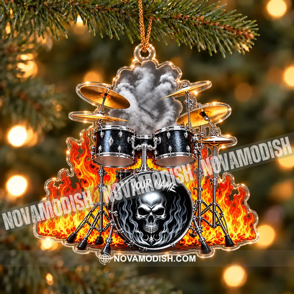 Drummer Home Decor Christmas Ornament Personalized Ornament - Ornament