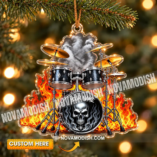 Drummer Home Decor Christmas Ornament Personalized Ornament - 3.54’’ / 1 Ornament - Ornament