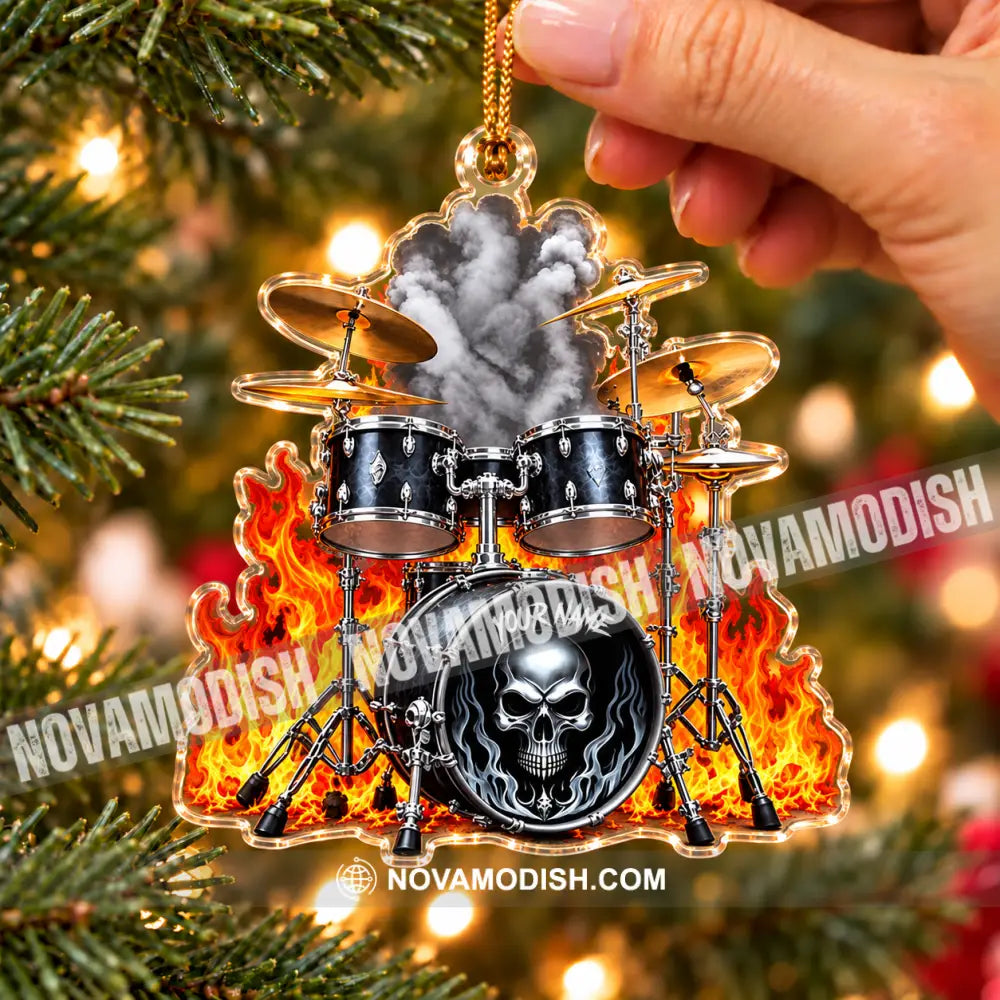 Drummer Home Decor Christmas Ornament Personalized Ornament - Ornament