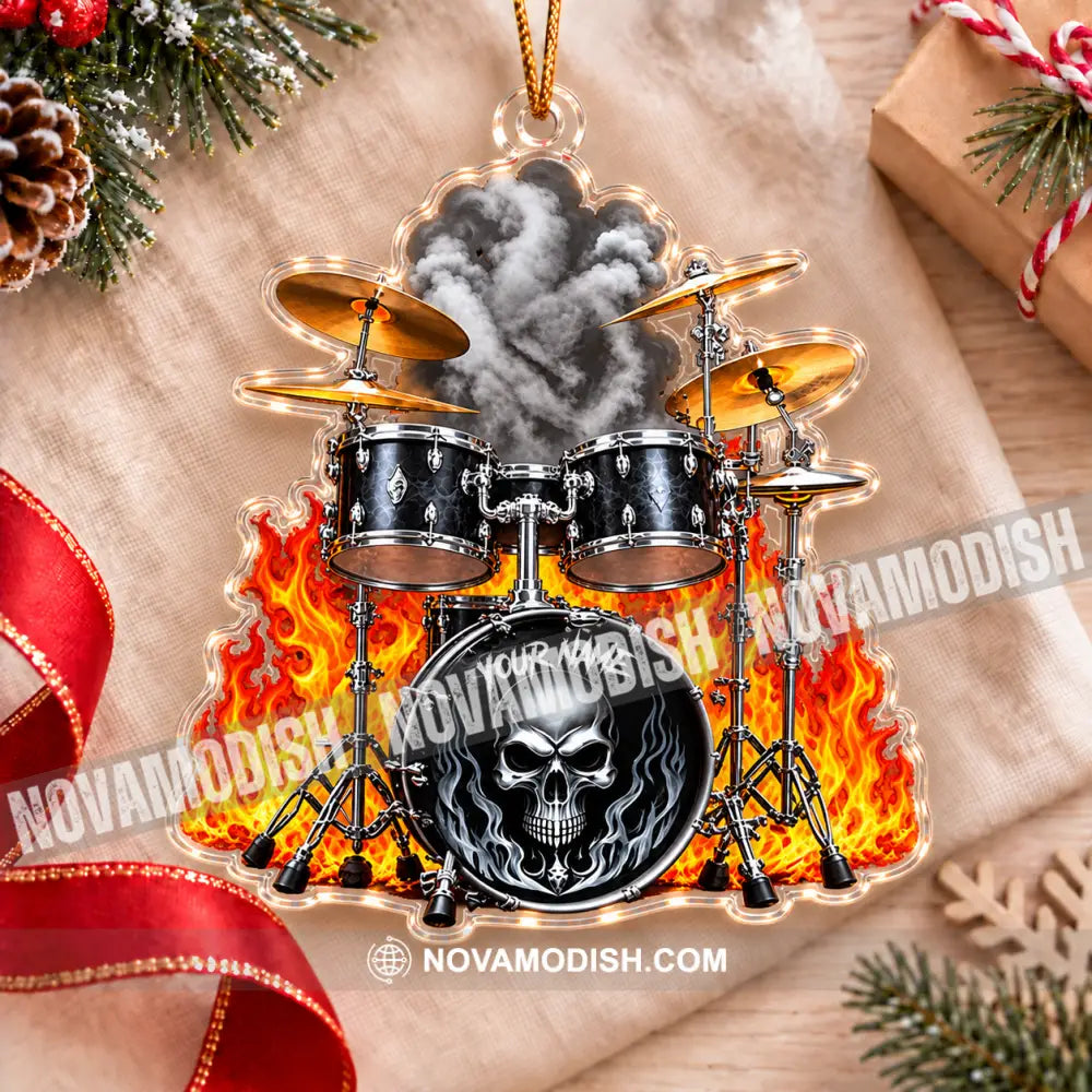 Drummer Home Decor Christmas Ornament Personalized Ornament - Ornament