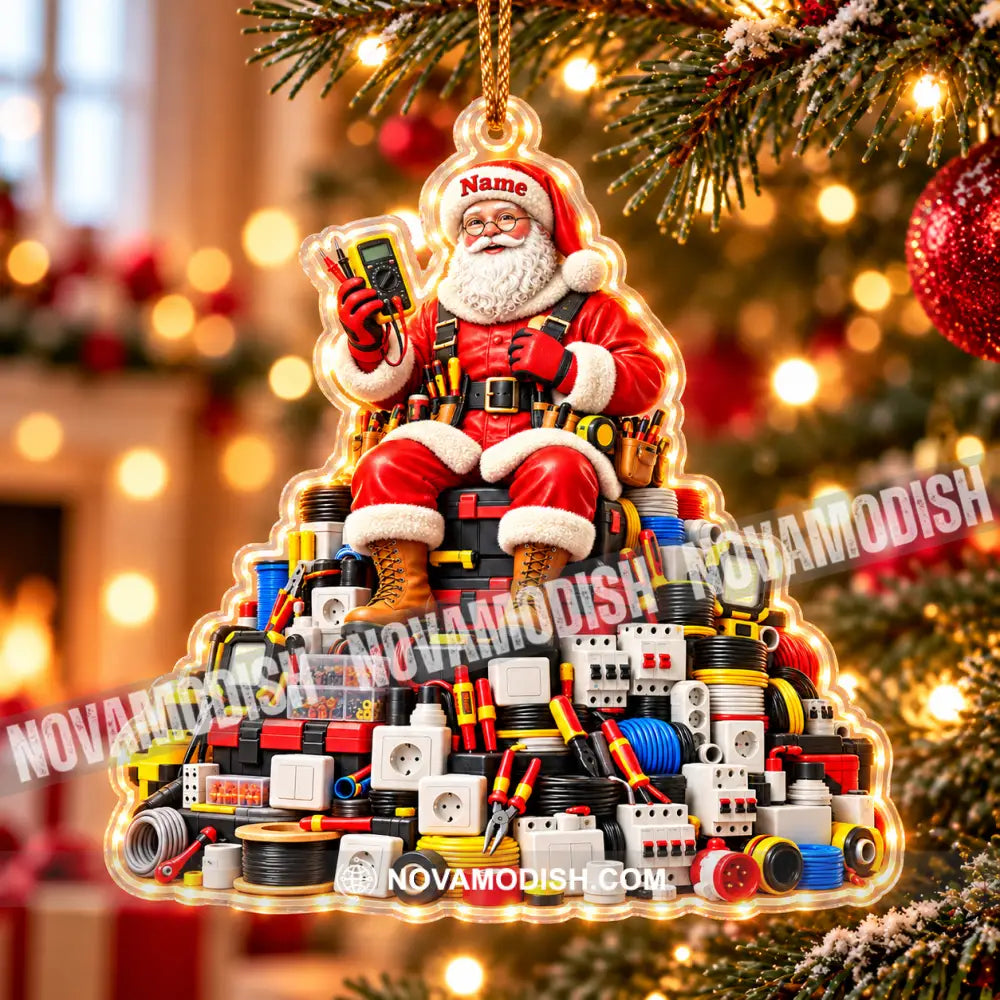 Electrician Home Decor Christmas Ornament Personalized Ornament - Ornament