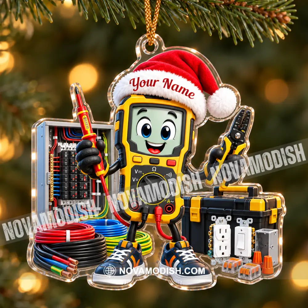 Electrician Home Decor Christmas Ornament Personalized Ornament - Ornament
