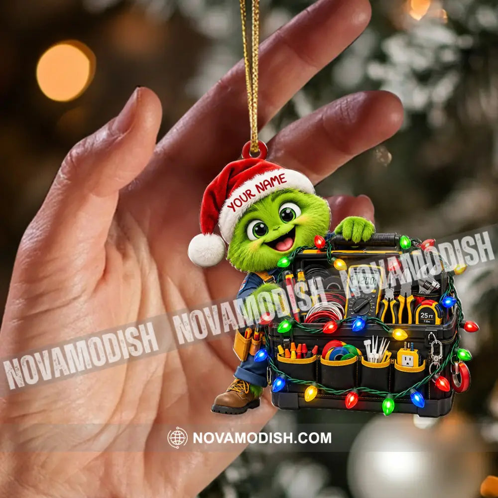 Electrician Home Decor Christmas Ornament Personalized Ornament - Ornament