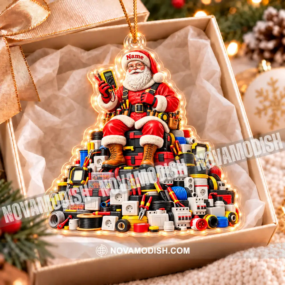Electrician Home Decor Christmas Ornament Personalized Ornament - Ornament