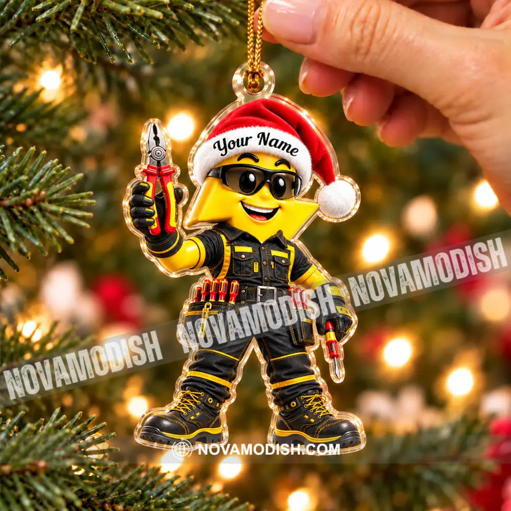 Electrician Home Decor Christmas Ornament Personalized Ornament - Ornament